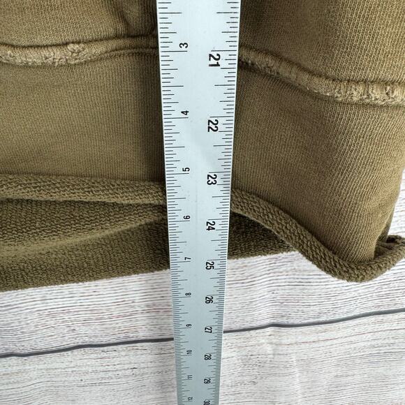 Nili Lotan Split Neck Hoodie Sweatshirt Womens Large Oversized Green - Picture 12 of 12